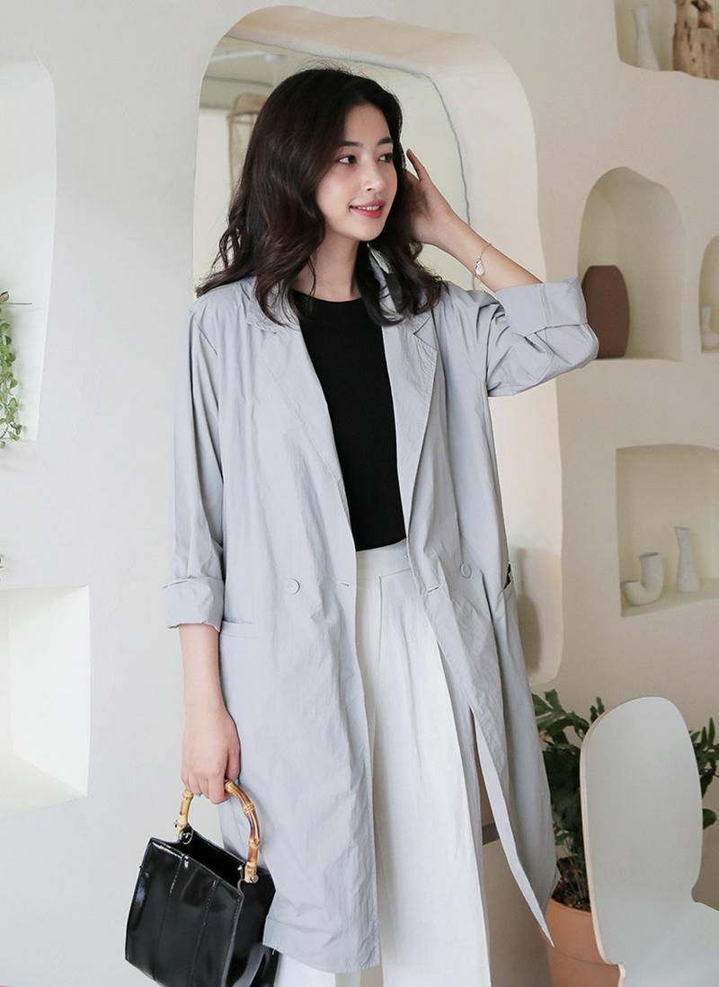 ダブルボタンルーズミディジャケット・全3色