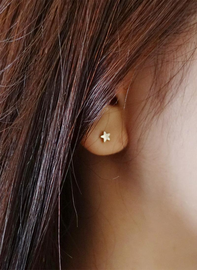 スターキュービックパールピアス2SET・全1色