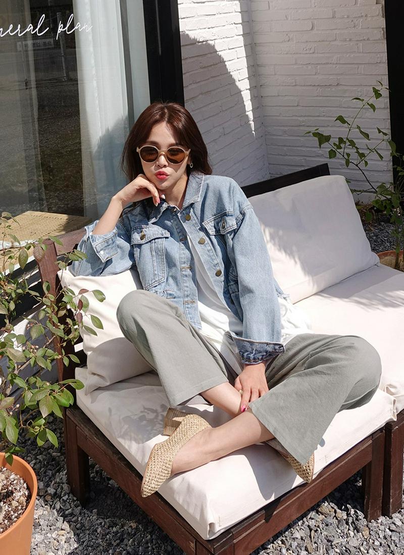 フレイドストリングデニムジャケット・全1色