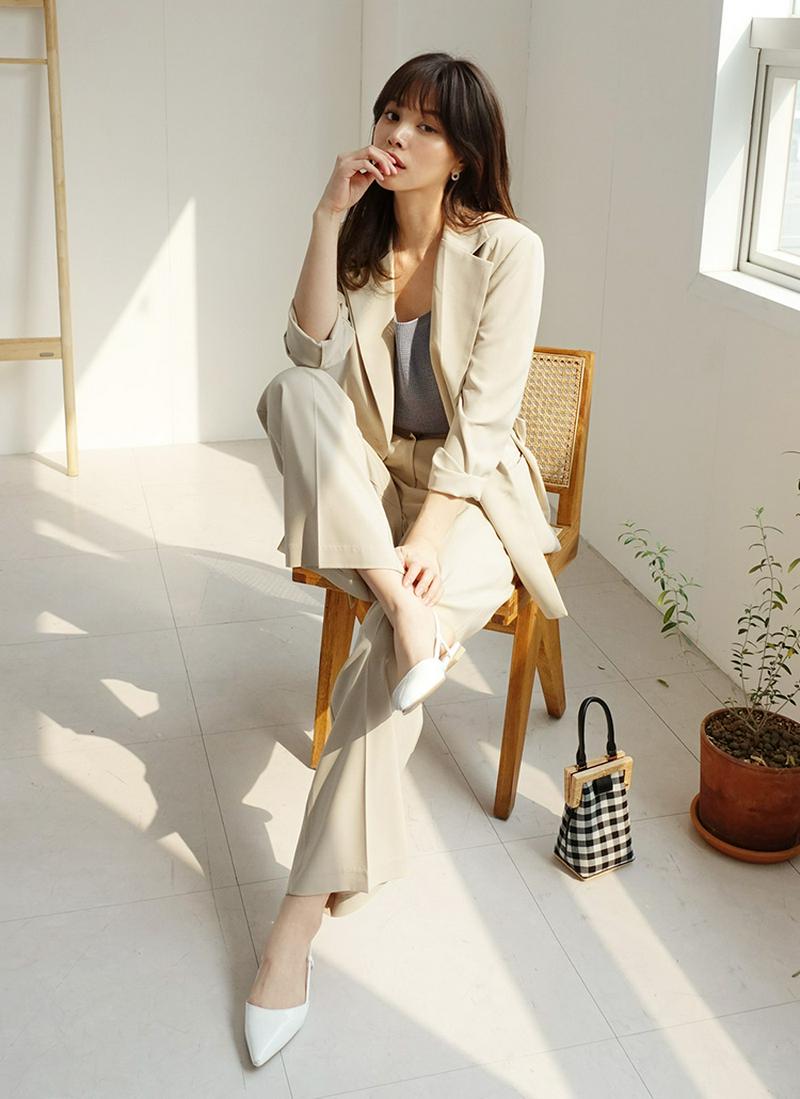 ストラップSETジャケット&フルレングススラックスSET・全2色