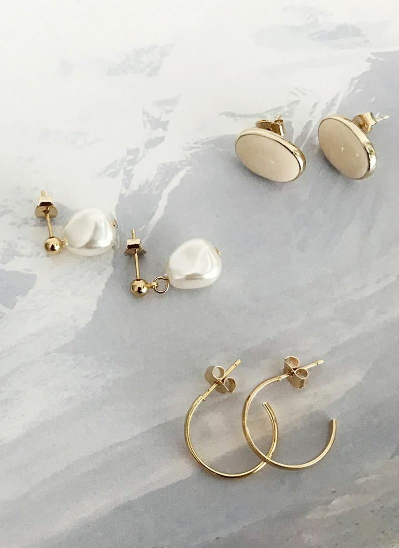 マルチモチーフピアス3SET・全3色