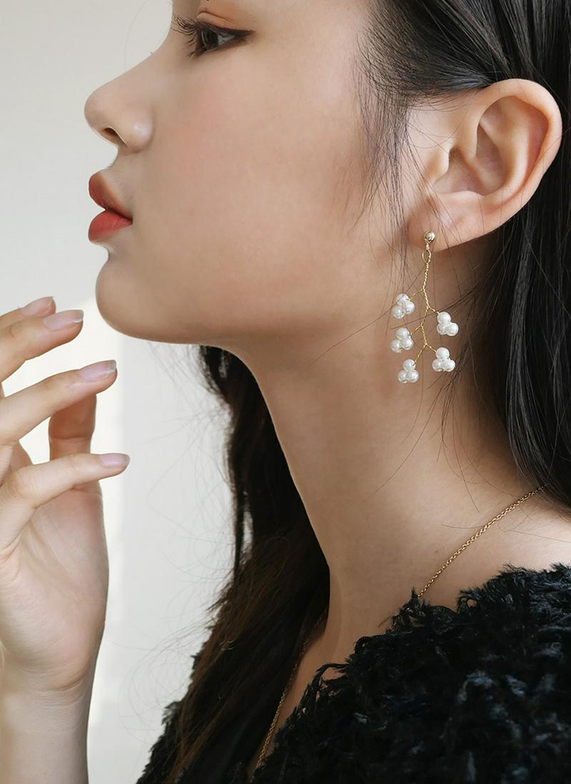 ミニパールポイントピアス・全2色