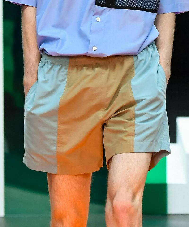 ミスタージェントルマン ショーツ ◆ MISTERGENTLEMAN COLOR BLOCK NYLON SHORT ベージュ 