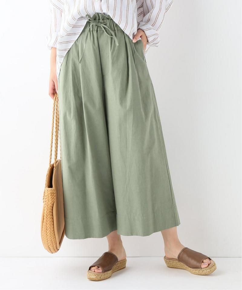 ミリタリークロス ワイドストレートパンツ