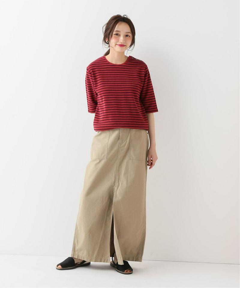 マイクロワッフルクルーネックTシャツ