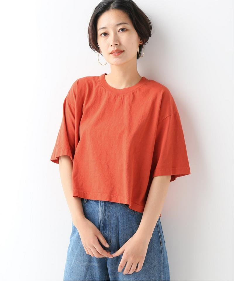【LA APPAREL / ロサンゼルスアパレル】 6.5oz Oversized Crop T：Tシャツ