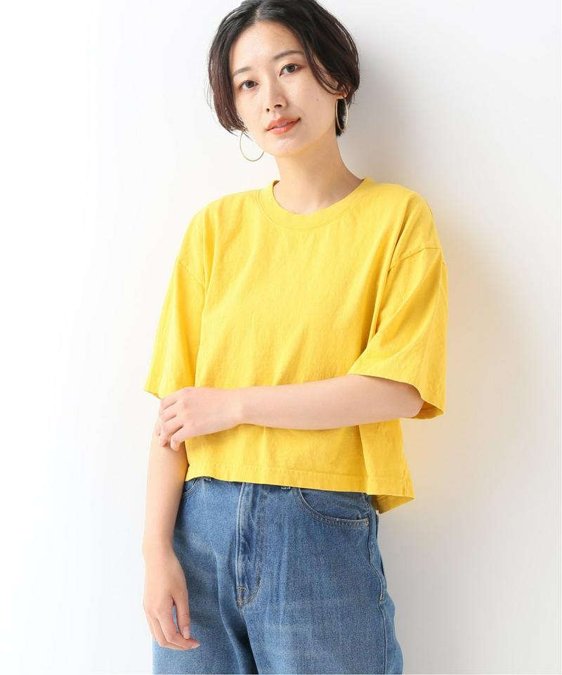 【LA APPAREL / ロサンゼルスアパレル】 6.5oz Oversized Crop T：Tシャツ