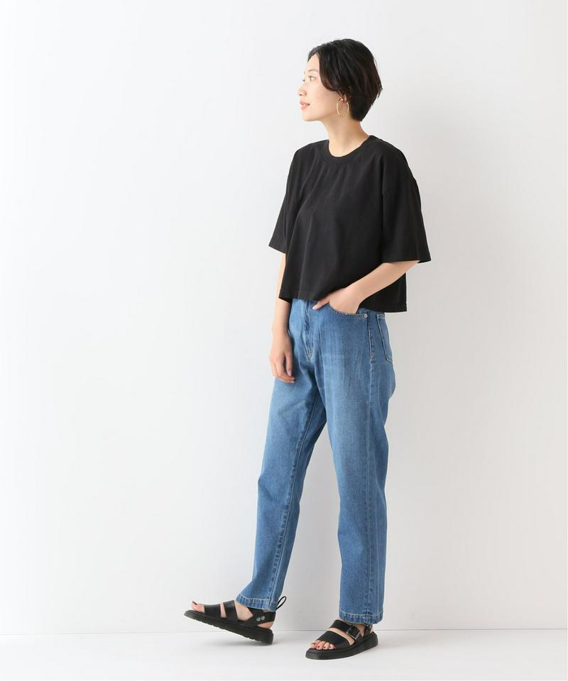 【LA APPAREL / ロサンゼルスアパレル】 6.5oz Oversized Crop T：Tシャツ