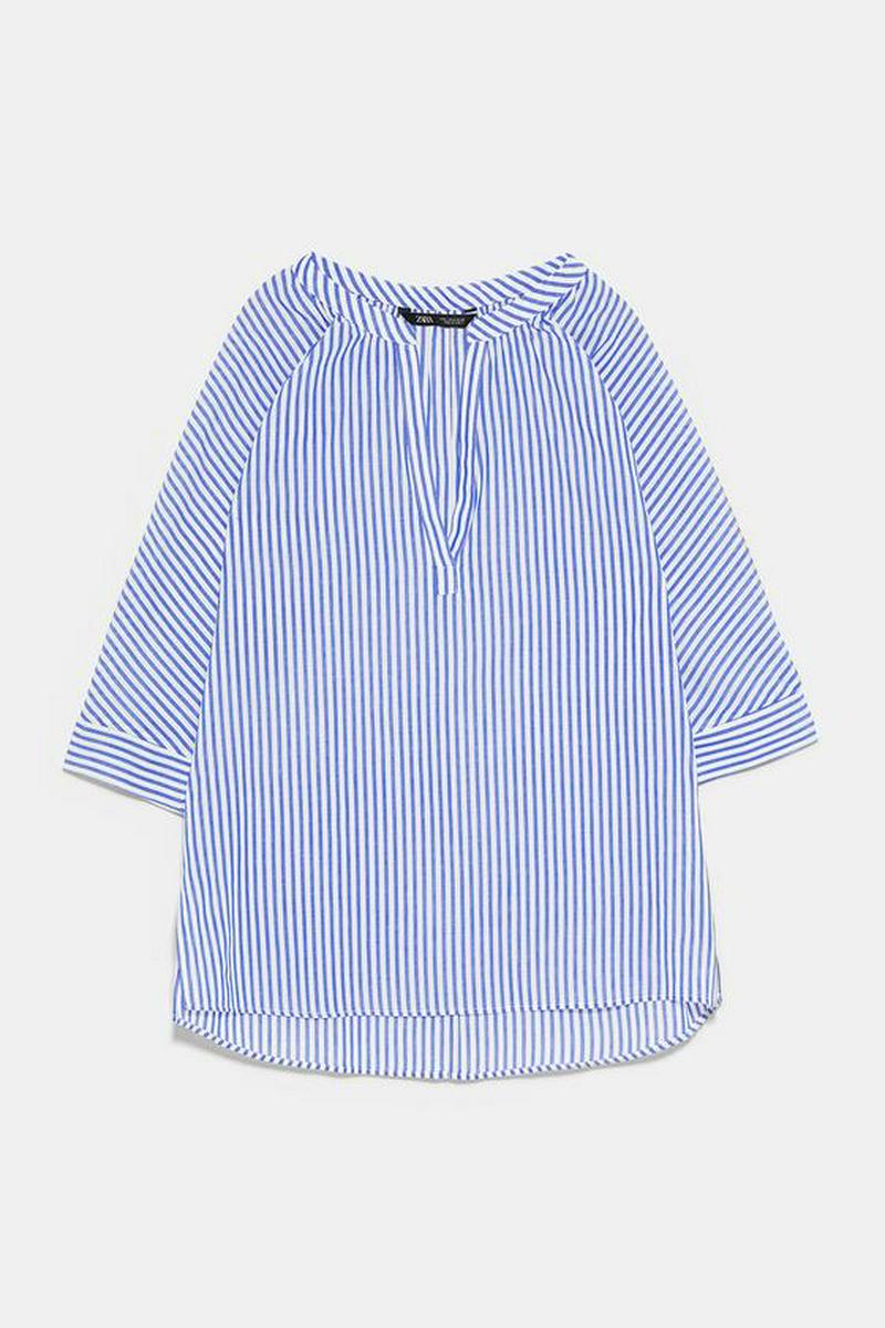 ストライプ柄シャツ