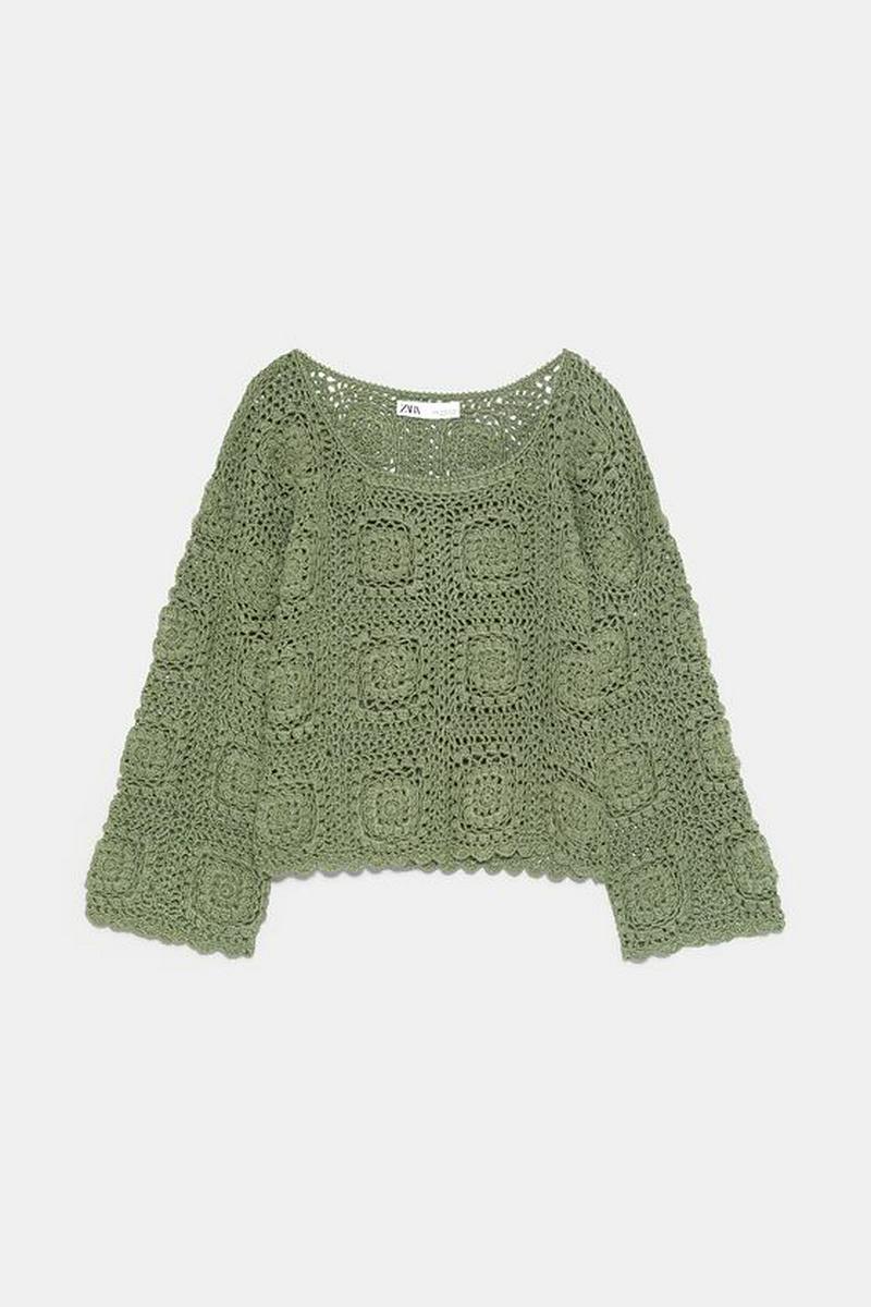 LIMITED EDITION クロシェ編みニットセーター