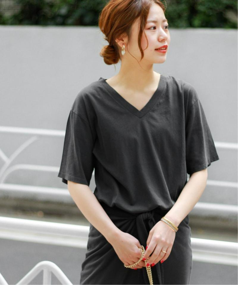 キョウネンコットンVネックTシャツ◆