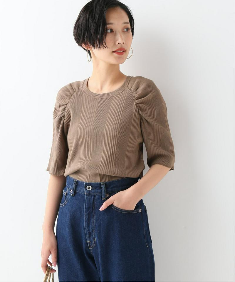 GENDERLESS -ランダムプリーツギャザーTシャツ