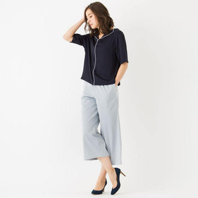 パジャマ風ブラウス