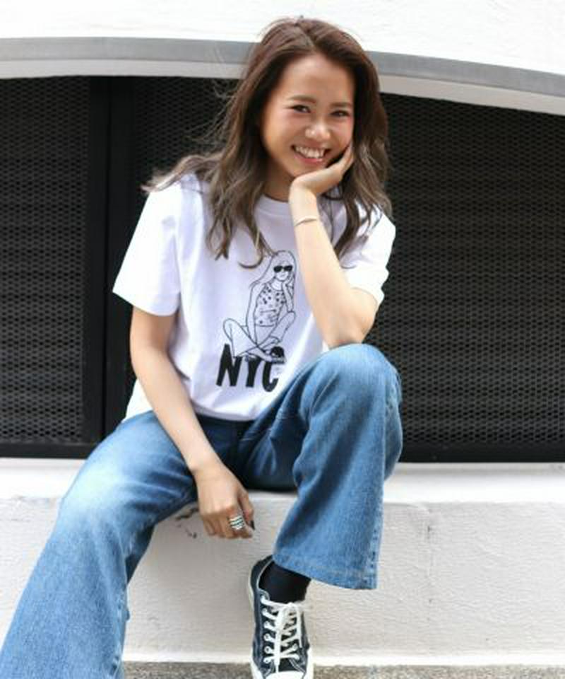 New Yoghurt(ニューヨーグルト)"NYC WOMAN"半袖Tシャツ