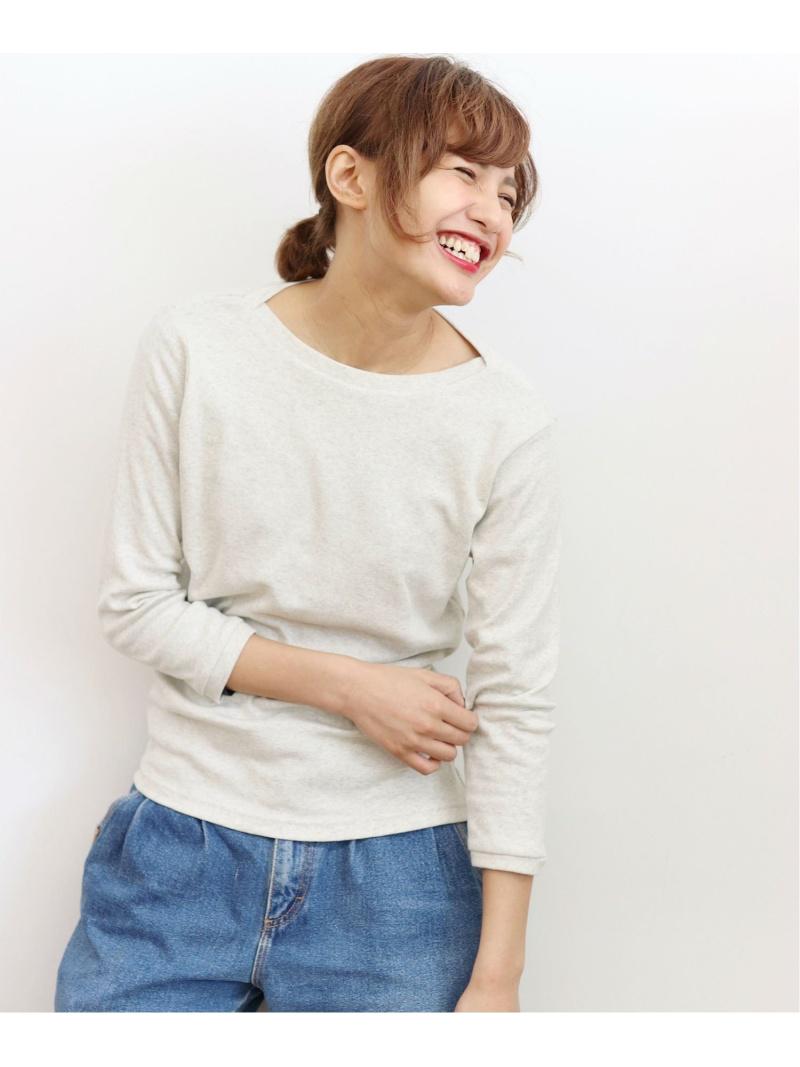 harmonie/フライスボートネック8分袖Tシャツ（harmonie）