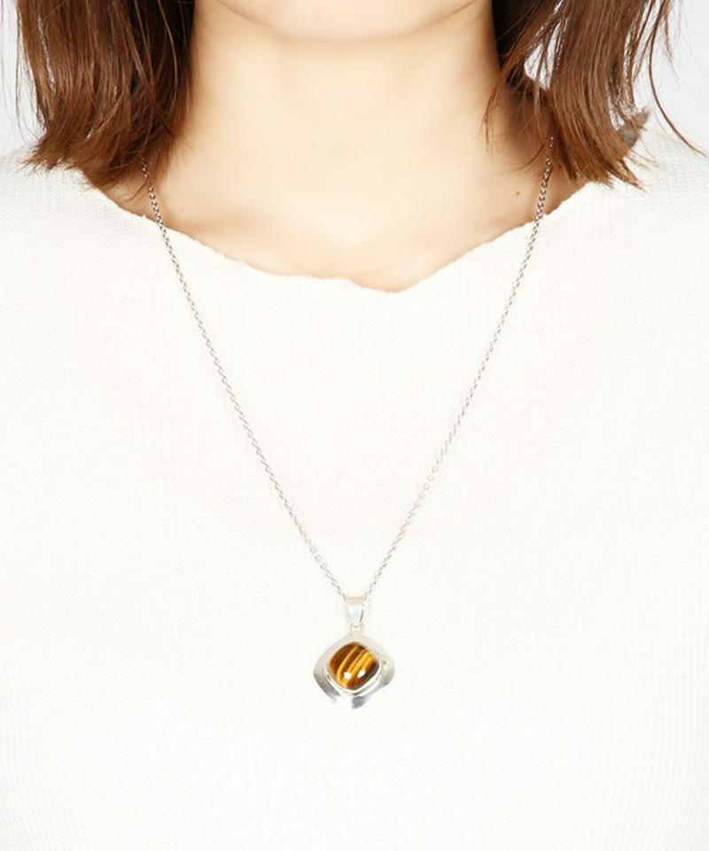 【フランス買付】タイガーアイ×シルバー925ネックレス