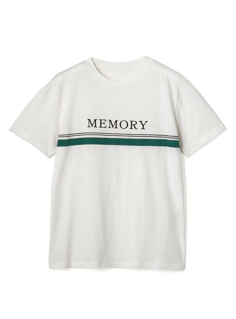 MEMORYロゴラインクルーネックTシャツ