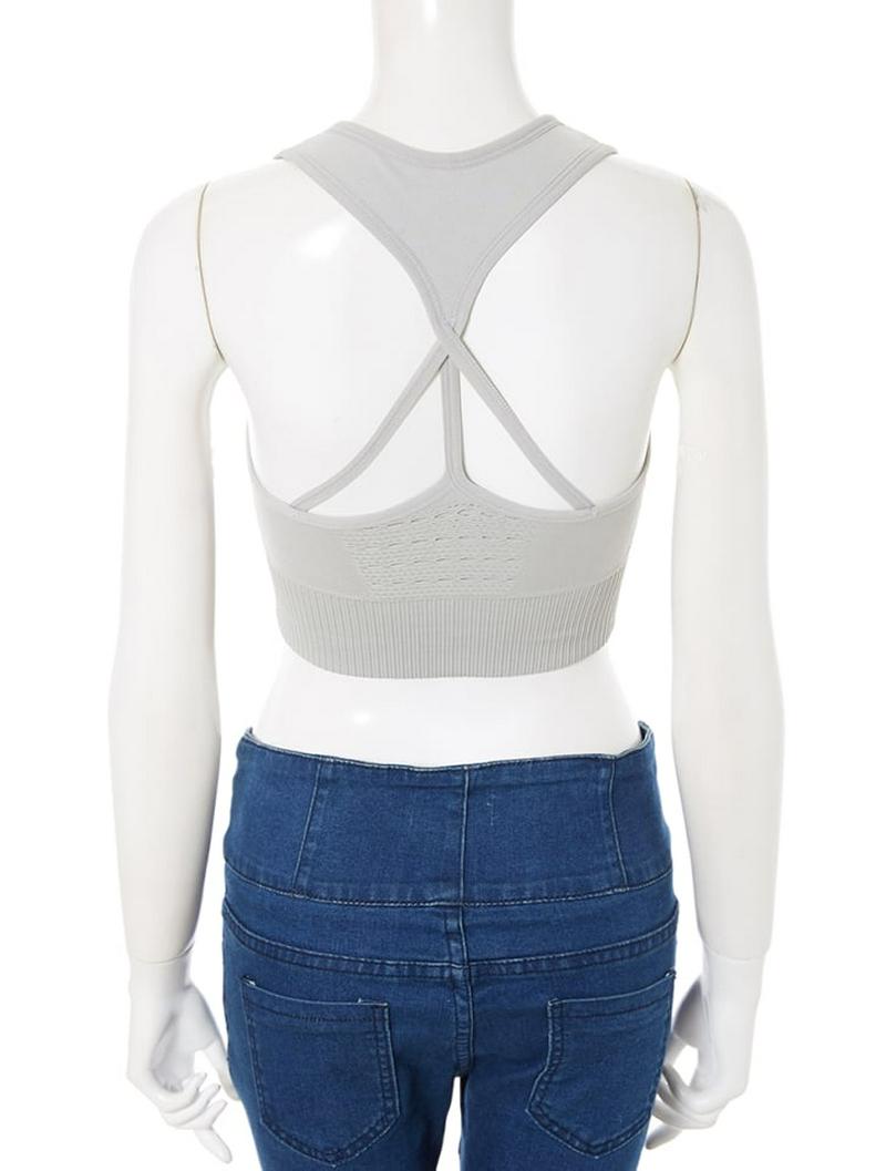 サイドデザインブラトップスポーツウェア