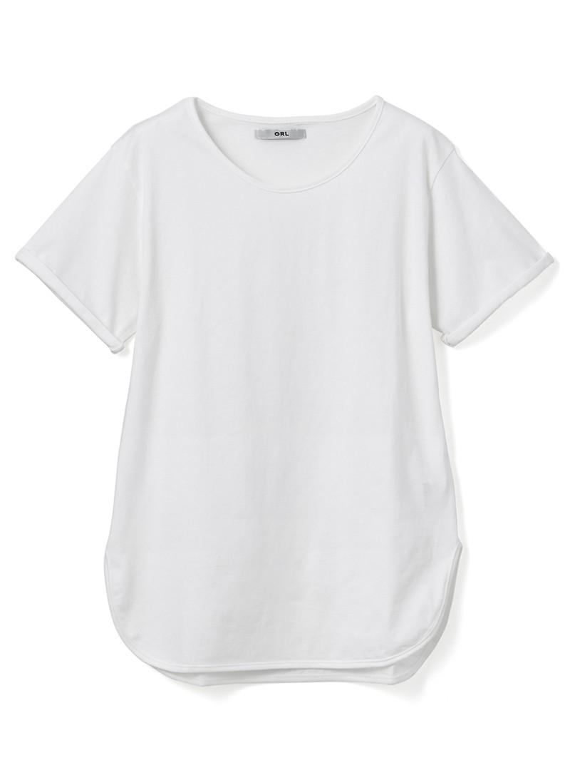 ラウンドヘムTシャツ