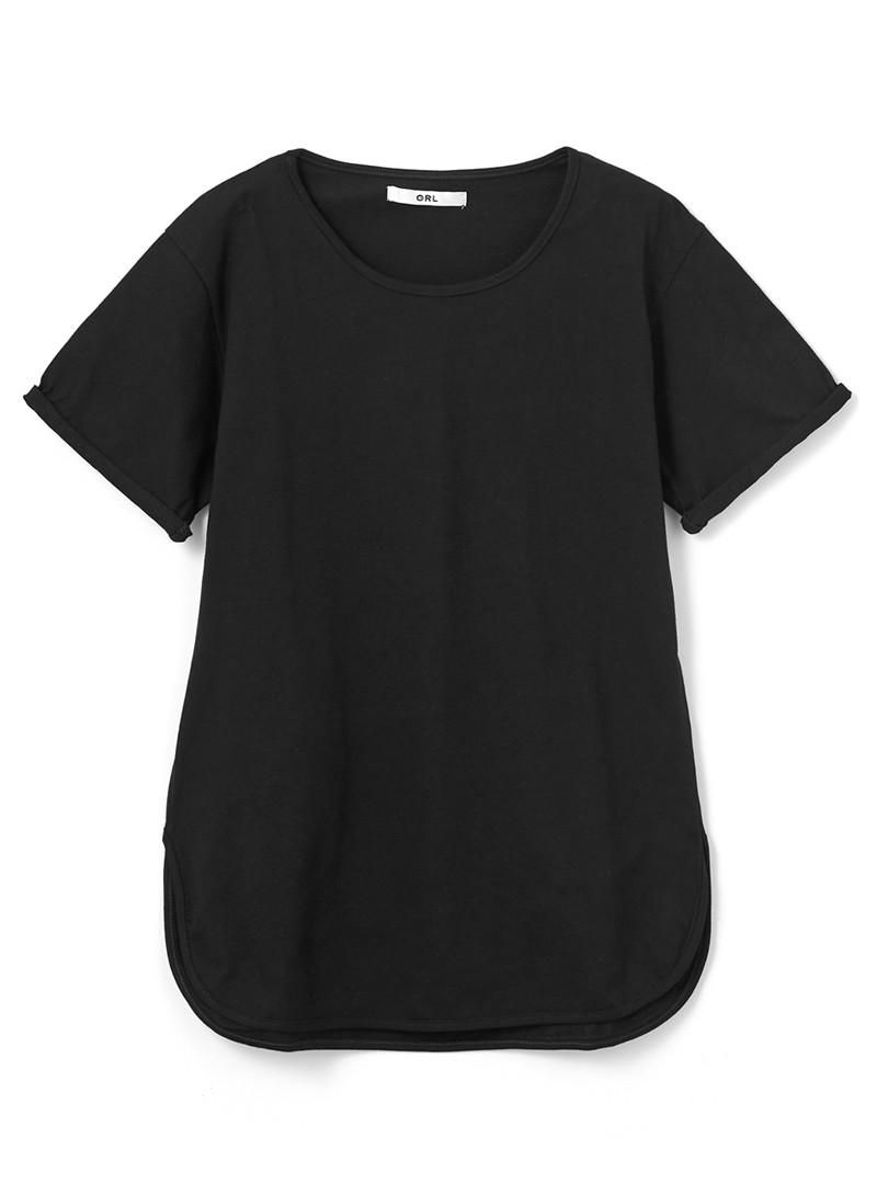 ラウンドヘムTシャツ