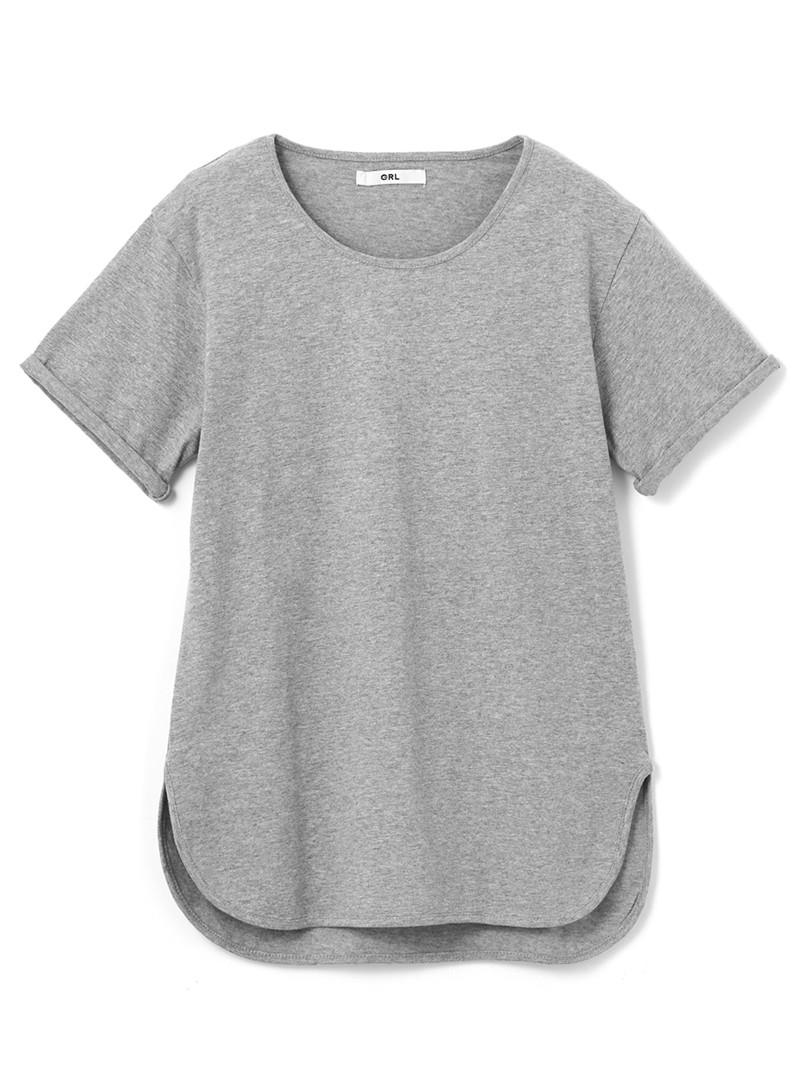 ラウンドヘムTシャツ