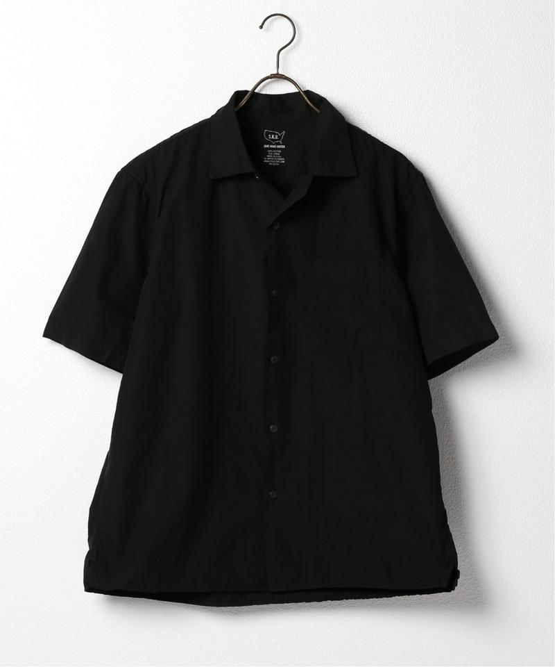 SKU S/S POPLIN SIMPLE CAMP SHIRT