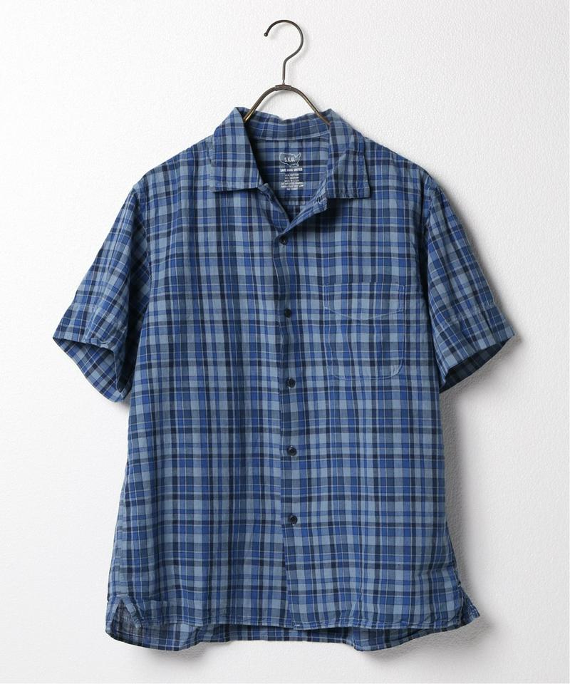 SKU S/S COTTON LINEN MADRAS VACATION SHI