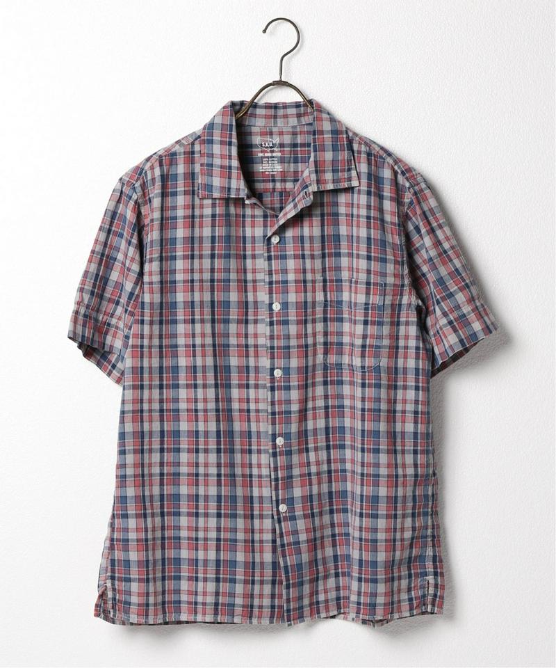 SKU S/S COTTON LINEN MADRAS VACATION SHI
