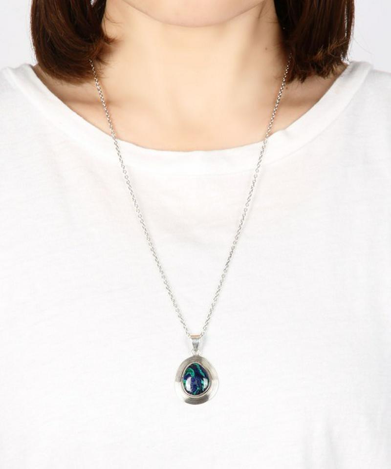 【フランス買付】アズライト×シルバー925ネックレス