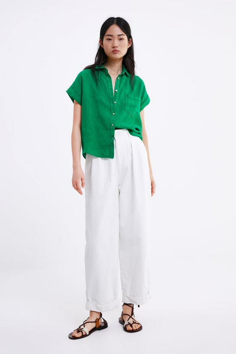 LINEN SHIRT WITH POCKET