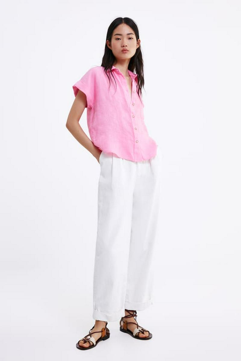 LINEN SHIRT WITH POCKET