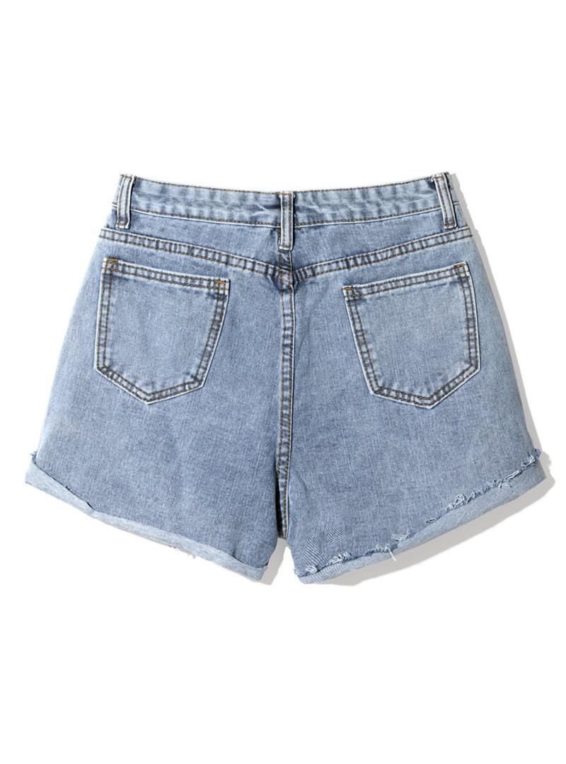 ダメージデニムショートパンツ
