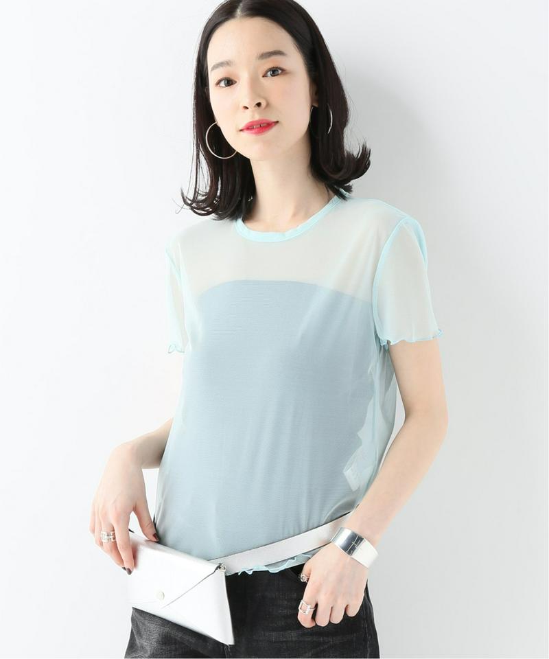 【PRISCAVera】short Sleeve Mesh Tee:メッシュT