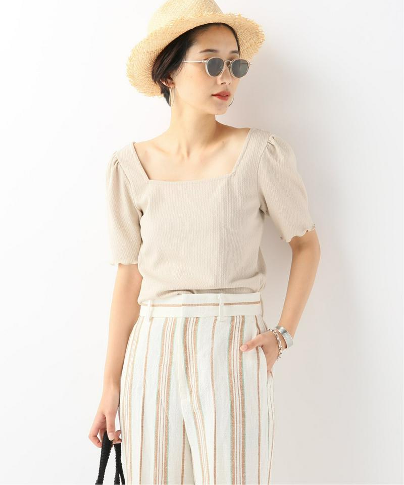 【NEU】ドライクレープスクエアネックプルオーバー