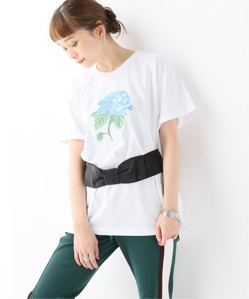 【ZAYAN THE LABEL】ZAYAN THE LABEL FLORA TEE:Tシャツ