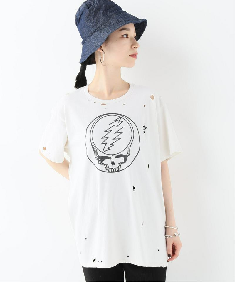 【R13/アールサーティーン】Steal Your Face Distressed BOY T:Tシャツ