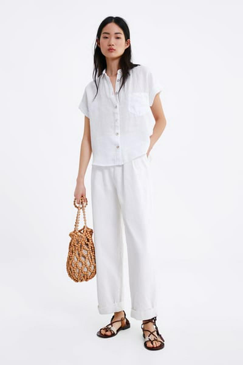 LINEN SHIRT WITH POCKET