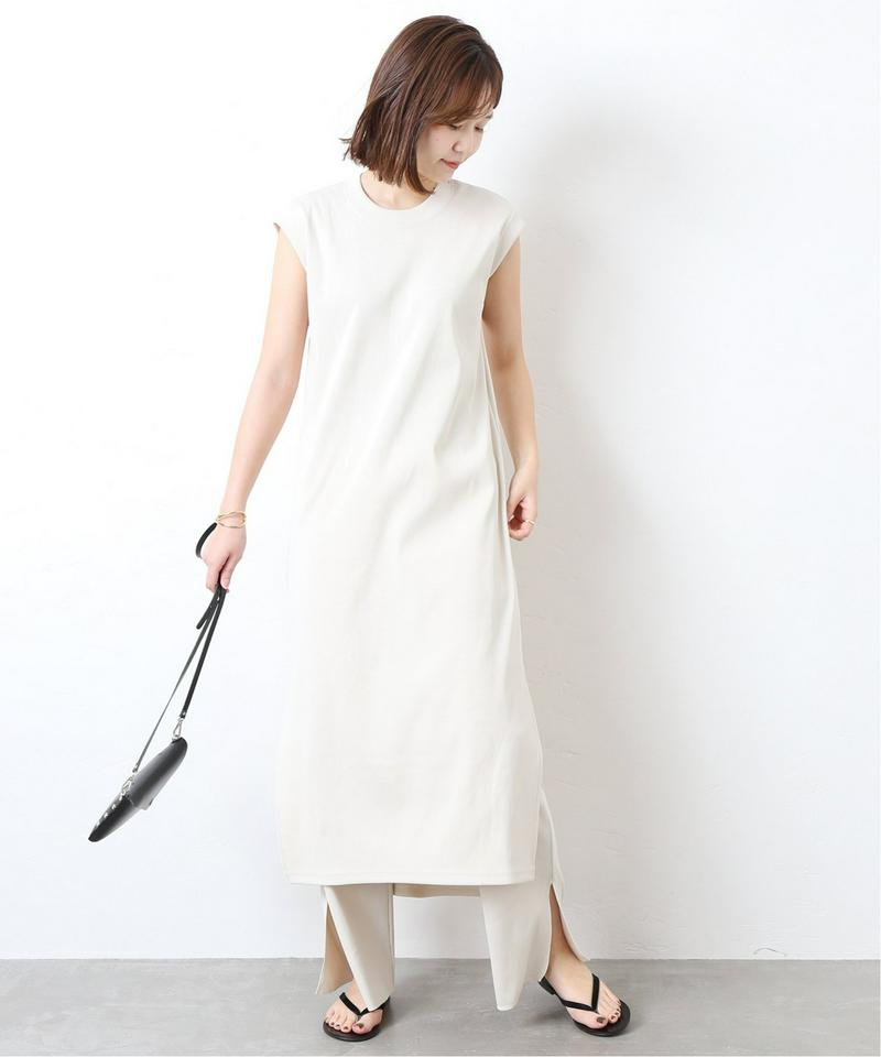 《WEB限定》JS+eテレコノースリーブワンピース