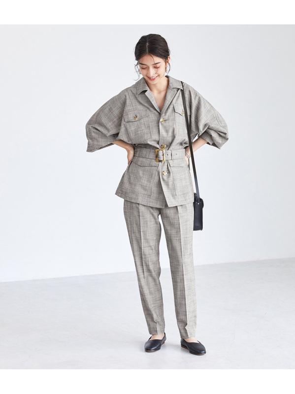 CARREMANセンタープレスパンツ