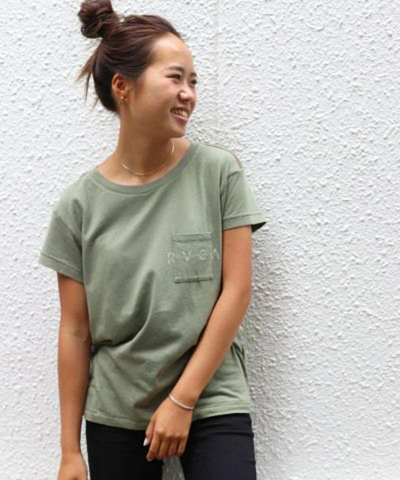 RVCA(ルーカ)"RVCA INSET"胸ポケットコットンTシャツ／W404TRTN