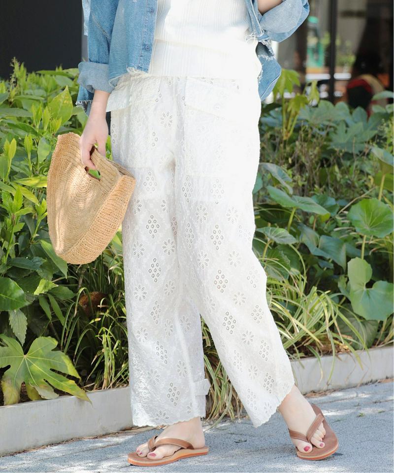 《WEB限定》花楓×JS+eコットンレースカーゴパンツ