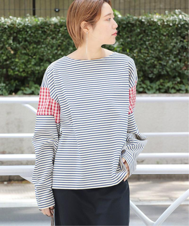 《WEB限定》花楓×JS+eボーダードッキングプルオーバー◆