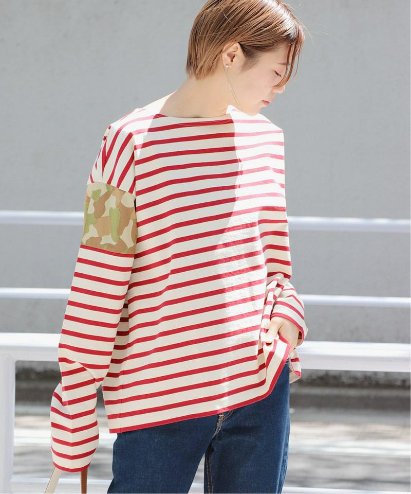 《WEB限定》花楓×JS+eボーダードッキングプルオーバー◆