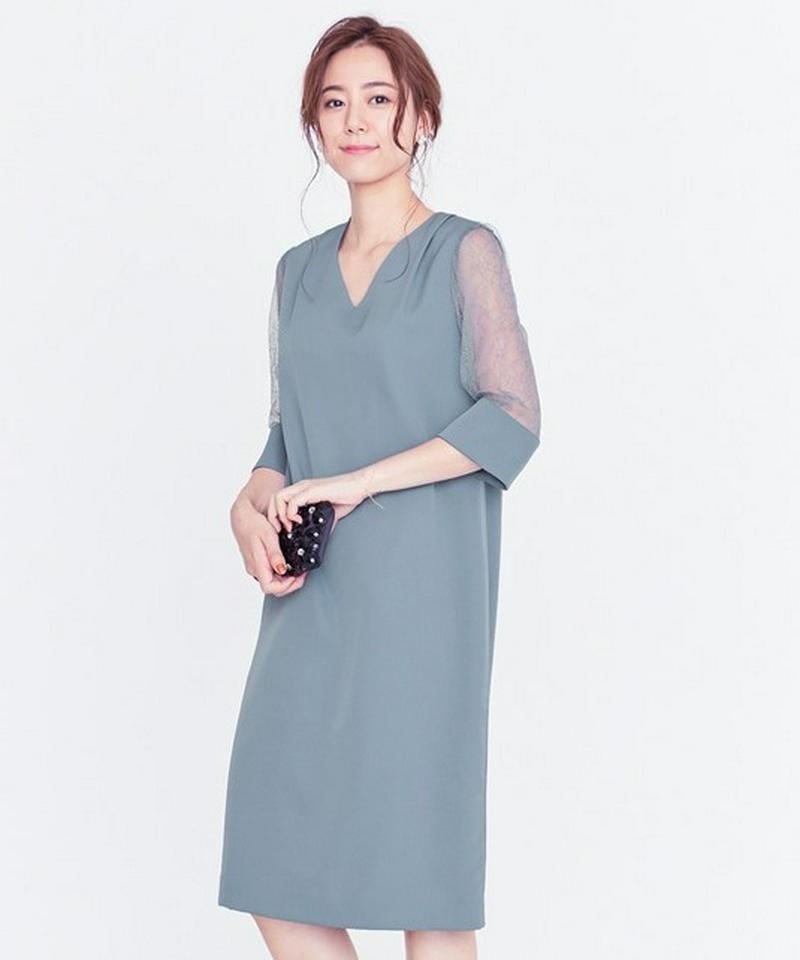 【再入荷&新色追加】シアースリーブサック ドレス