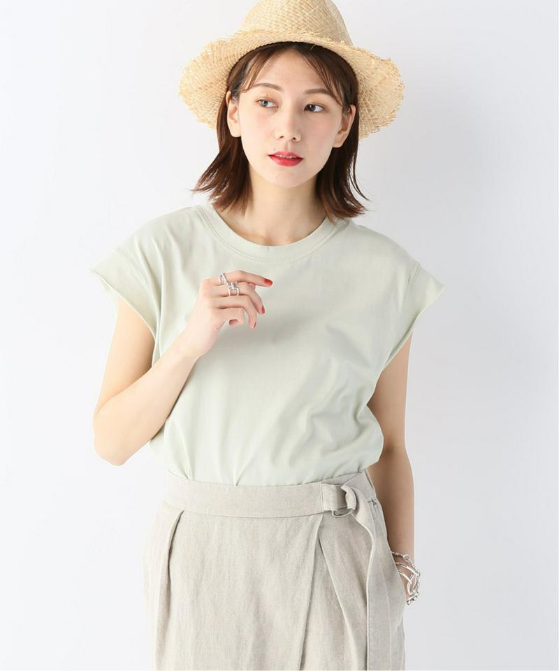 【CLANE/クラネ】  BIG LAYER NO SLEEVE TOPS：カットソー