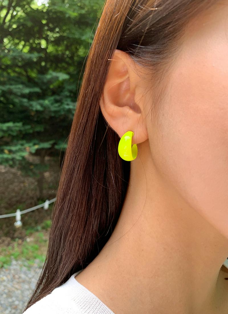 ボールドミニフープピアス・全2色