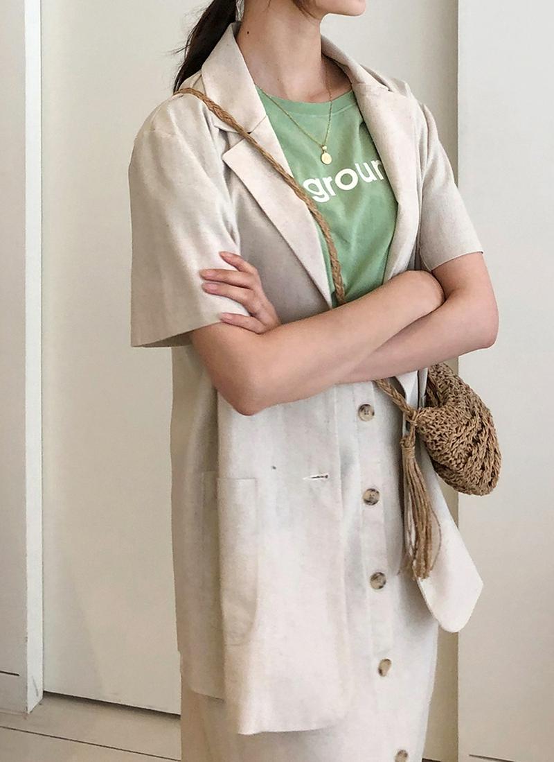 2TYPE半袖ミドルジャケット・全4色