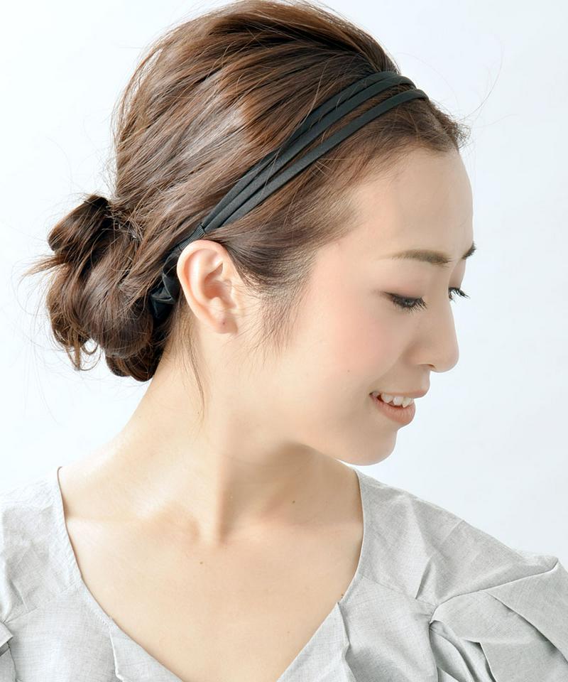 シンプル3連カチューム ヘアバンド ヘッドバンド ヘアアクセ ヘアアクセサリーHB-54 レディース 大人っぽい かわいい おしゃれ プレゼント