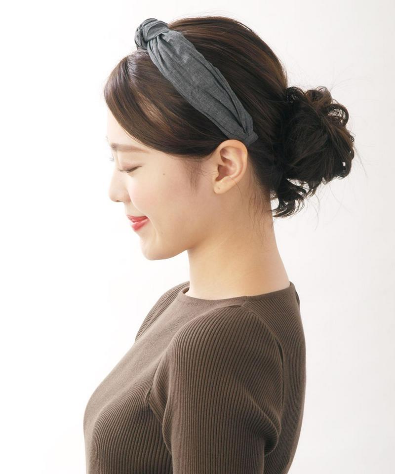 シンプルワイドターバン風カチューシャ 幅広 デイリー 結び ヘアアクセ ヘアアクセサリー HK-182 レディース 大人っぽい かわいい おしゃれ プレゼント