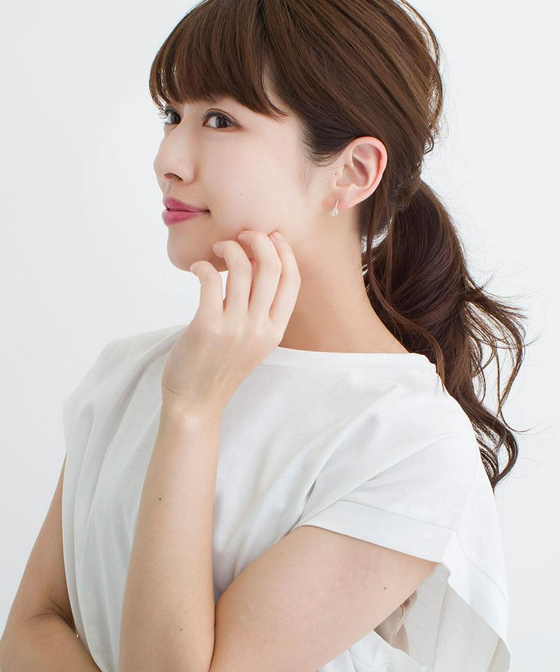 クリアストーン×バー ミニ　ピアス シンプル プチ デイリー オフィス P1783 レディース 大人っぽい かわいい おしゃれ プレゼント